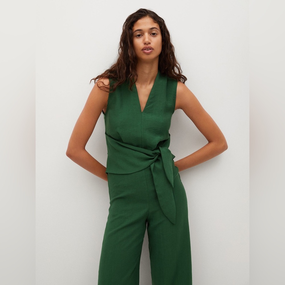 Mango - v neck jumpsuit size XS